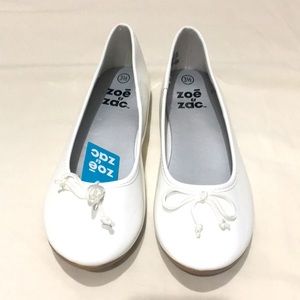 Zoe and Zac Girls' FAE String Tie Flat Sz 3.5